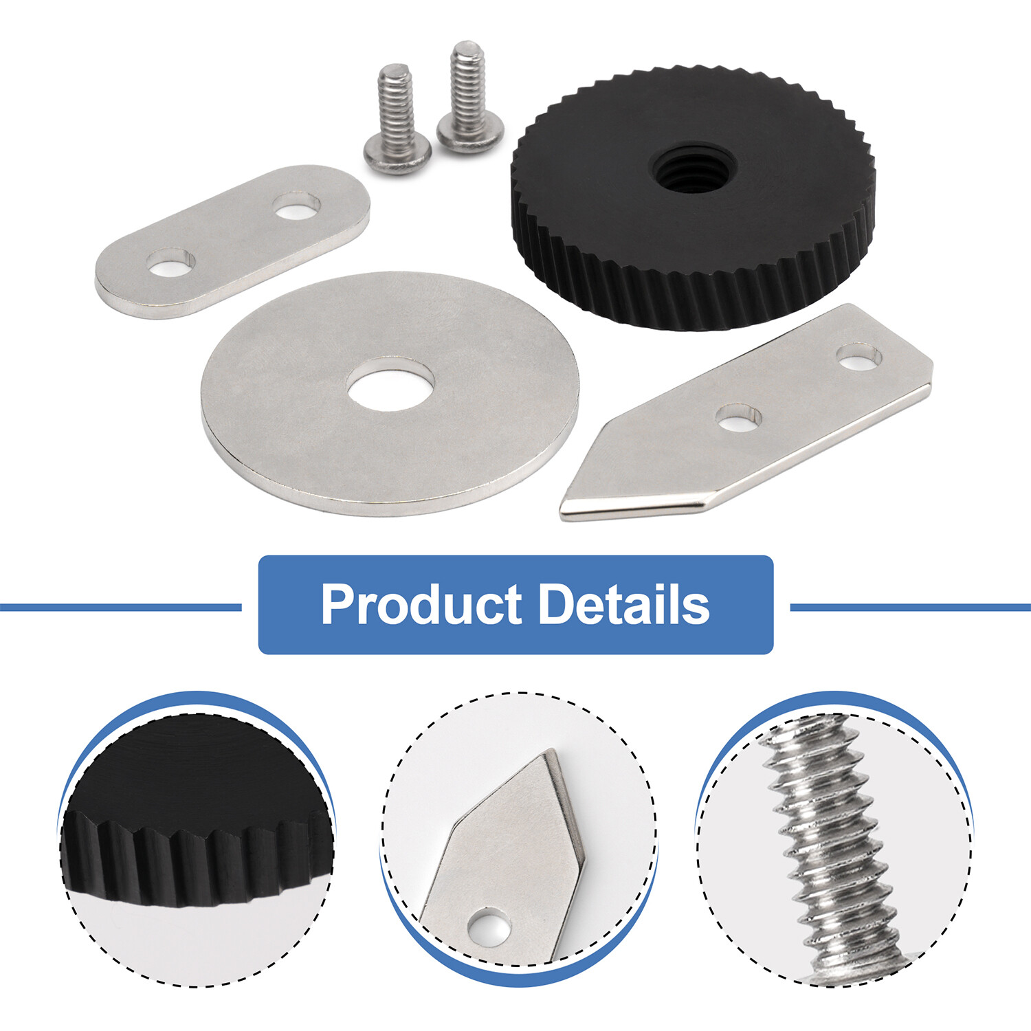 KT1100 Knife and Gear Replacement Kit for #1 Can Openers，Includes Gear, Knife,