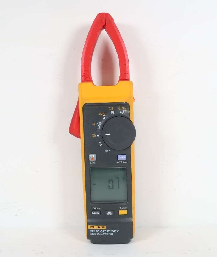 Fluke 393 FC True-RMS Clamp Meter CAT III 1500V w/ Test Leads & Accessories