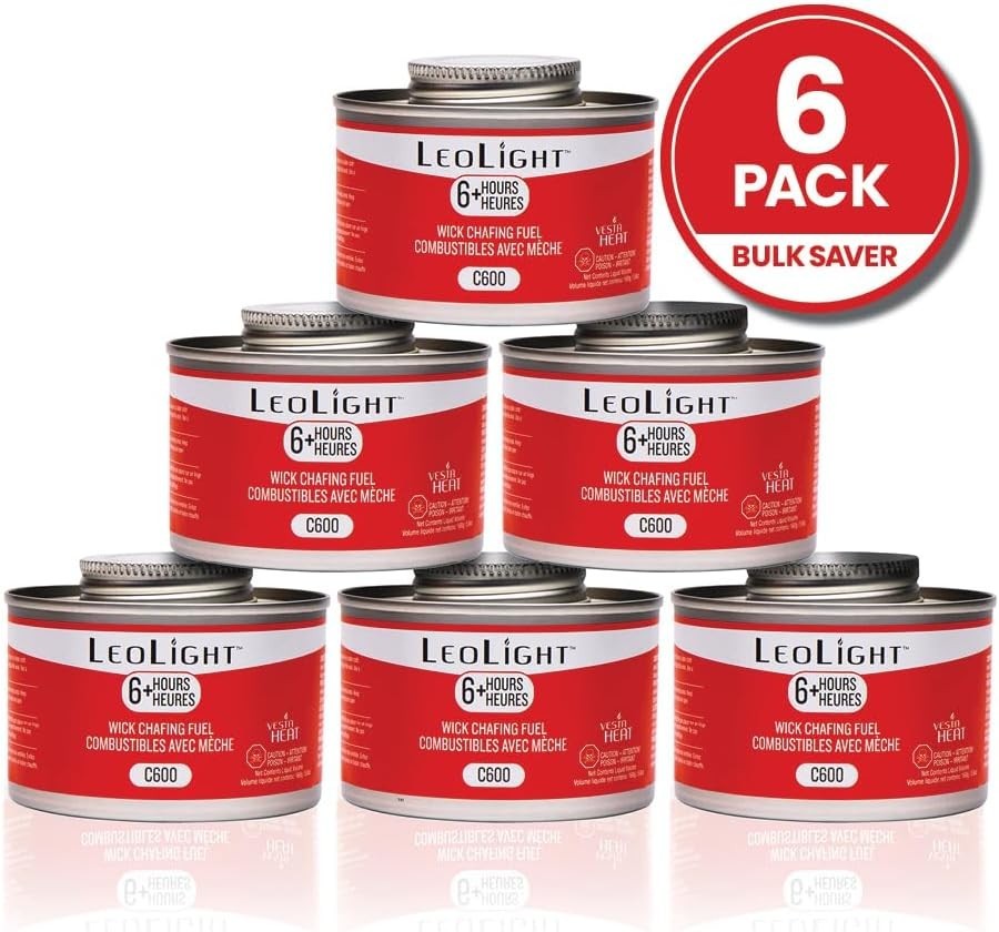 7oz Spill-Proof Chafing Fuel with 6 Hour Burn – Ideal for Catering & Buffets