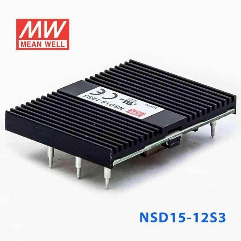 Mean Well NSD15-12S3 DC-DC Converter – 12.375W – 9.4~36V in 3.3V out