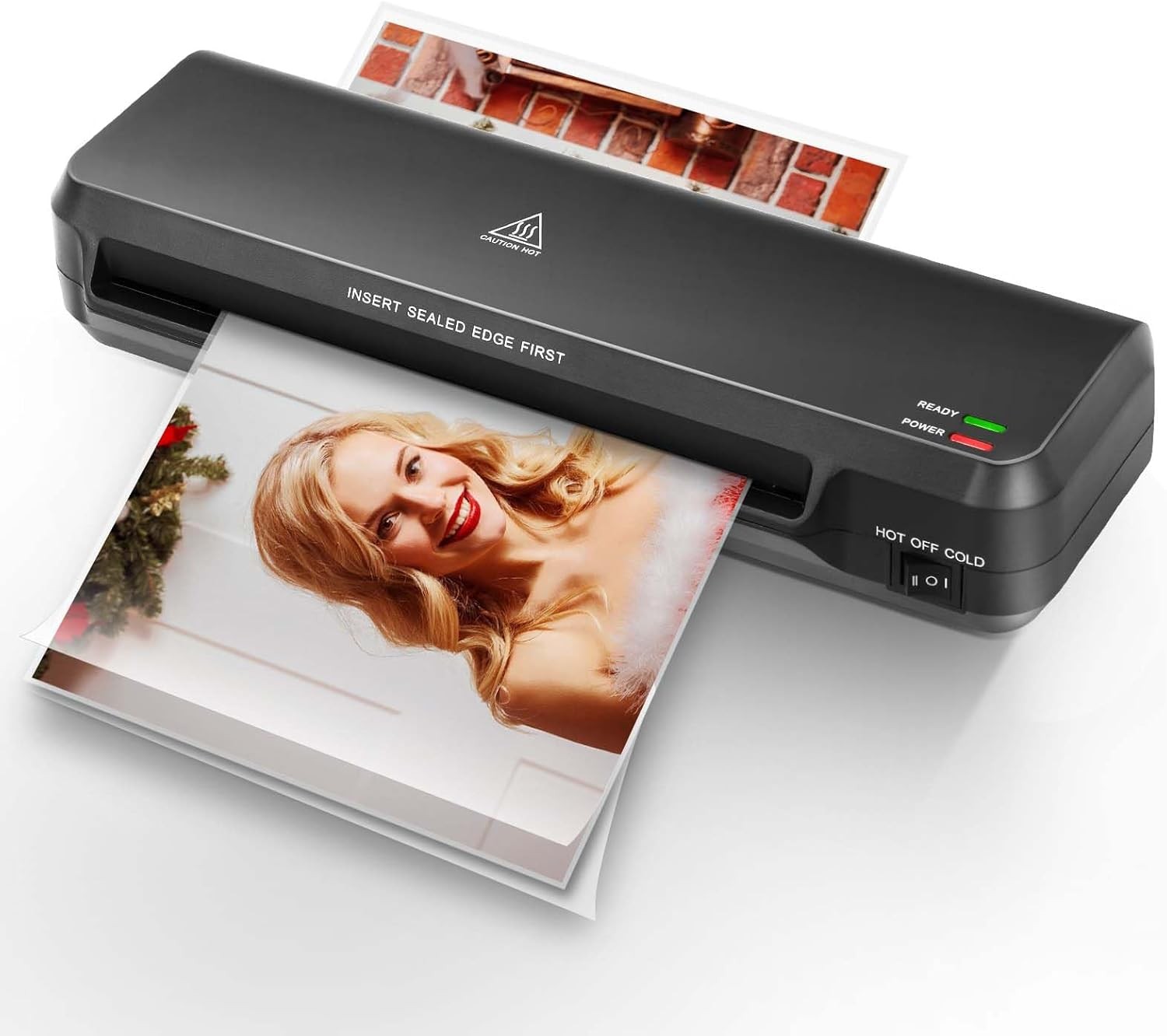 A4 Laminating Machine Hot Cold Laminator 2 Roller Fast Warm Up for Home Office