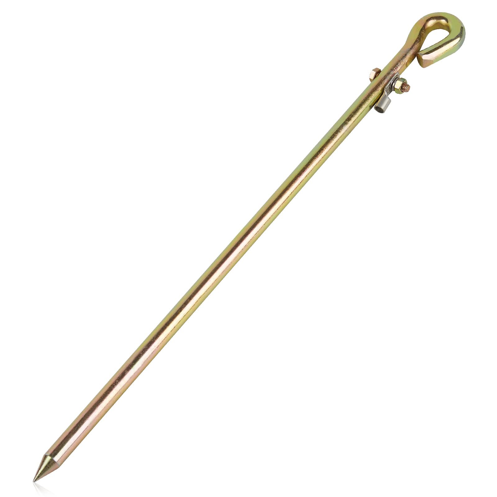 – Portable Ground Rod – Grounding Pin with Ground Wire Lug | Great for Electr