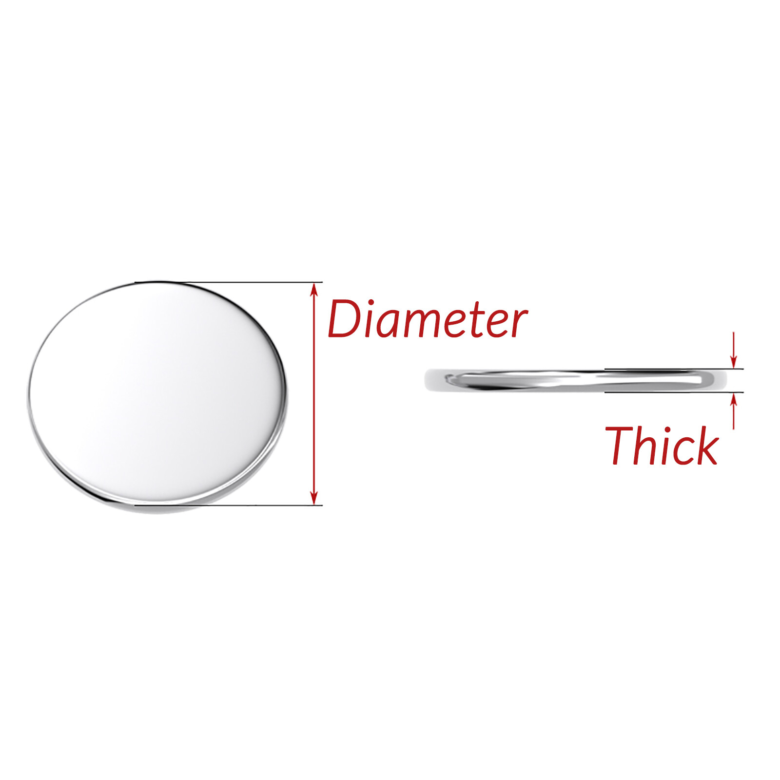 1mm – 6mm Thick Round 5052 Aluminum Sheet Disc Plates DIY Model Craft 50mm-300mm