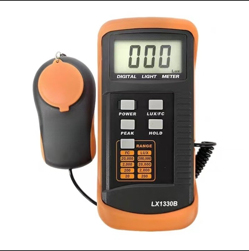 Professional Digital Lux Meter 0.1~200,000 Lux/FC LCD Light Meter Detect Light