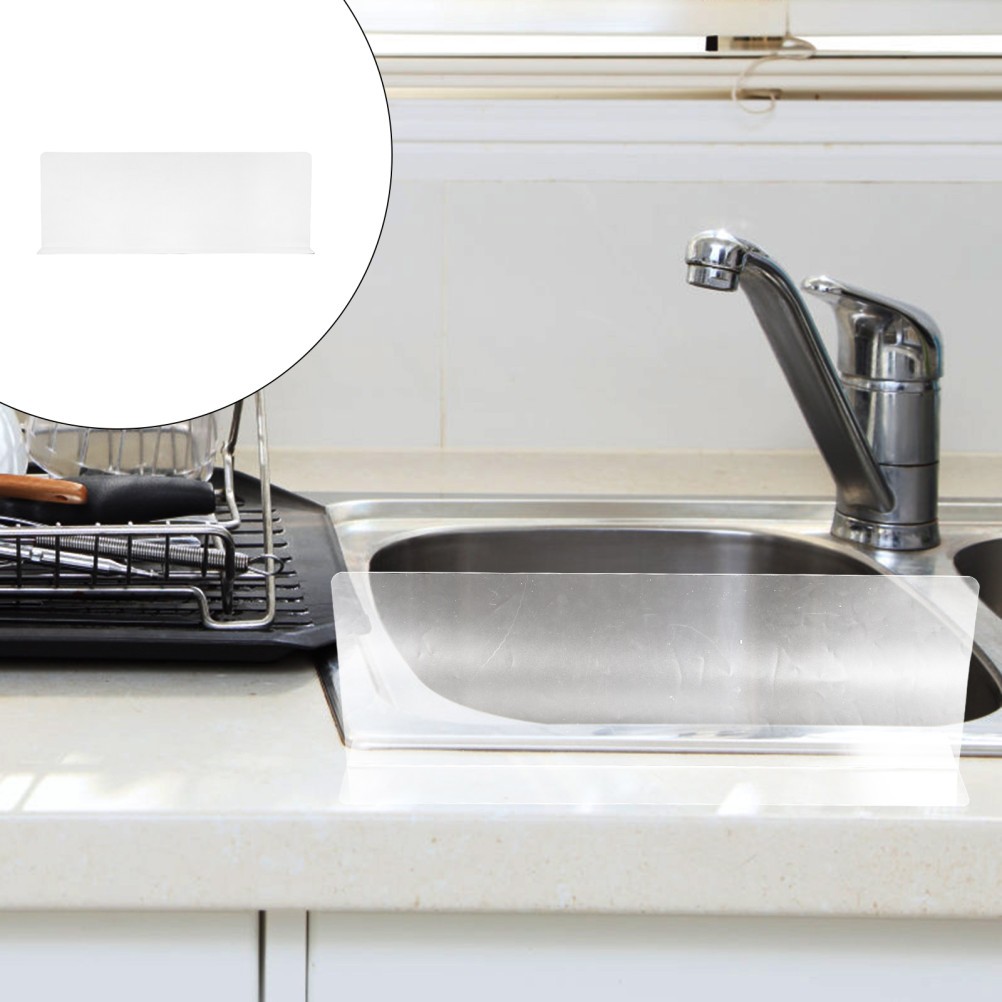 Acrylic Water Shield Sink Back Splash Guard Kitchen for Bathroom