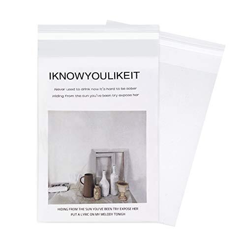 4” X 6” 1000 Clear Resealable Cellophane Cello Bags Self Seal – Fits 4X6