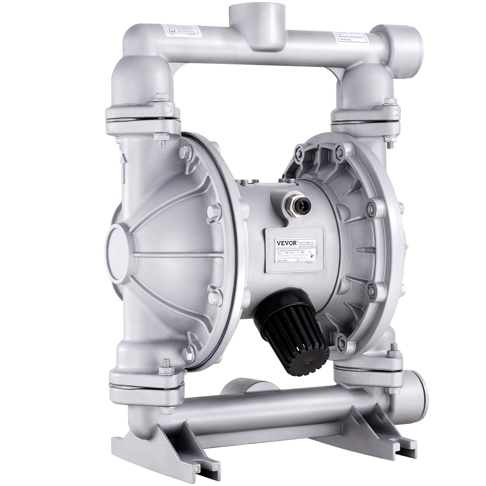 Air Operated Double Diaphragm Pump 44 GPM Max 115 PSI Air Waste Oil Pump