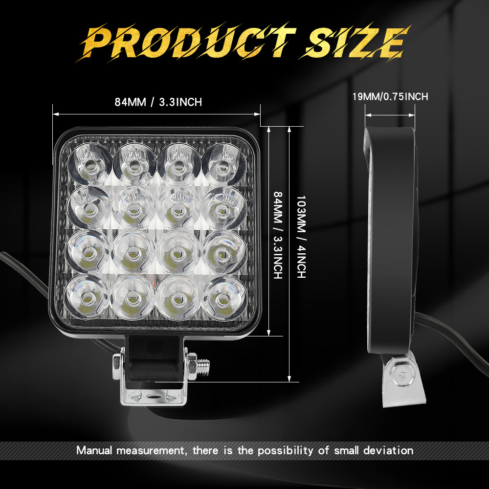 10PCS LED WORK Lights for Caterpillar Skid Steers Excavator Forklift Loader Car