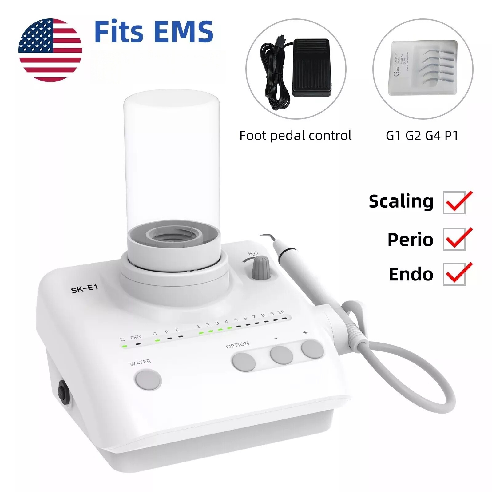 SKYSEA Dental Ultrasonic Scaler Handpiece Bottles Fit EMS Cavitron SKYSEA US