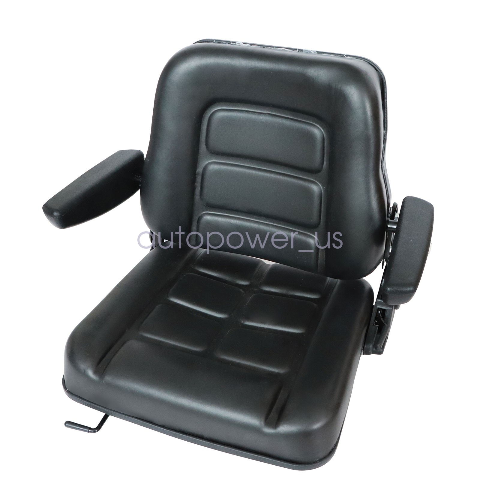 Lawn Mower Tractor Forklift Seat Excavator Universal Adjustable Backrest Armrest