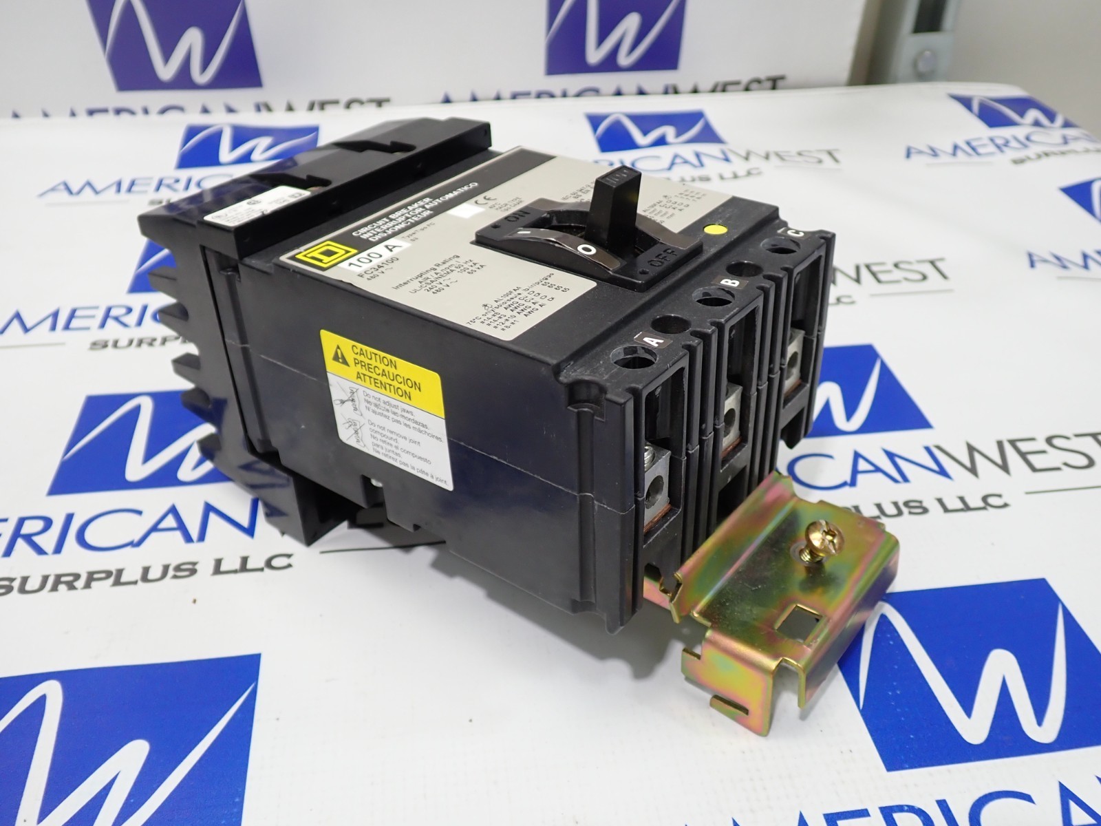 Square D FC34100 3 Pole 100 Amp 480 Volt 65kA I-Line Circuit Breaker – Tested