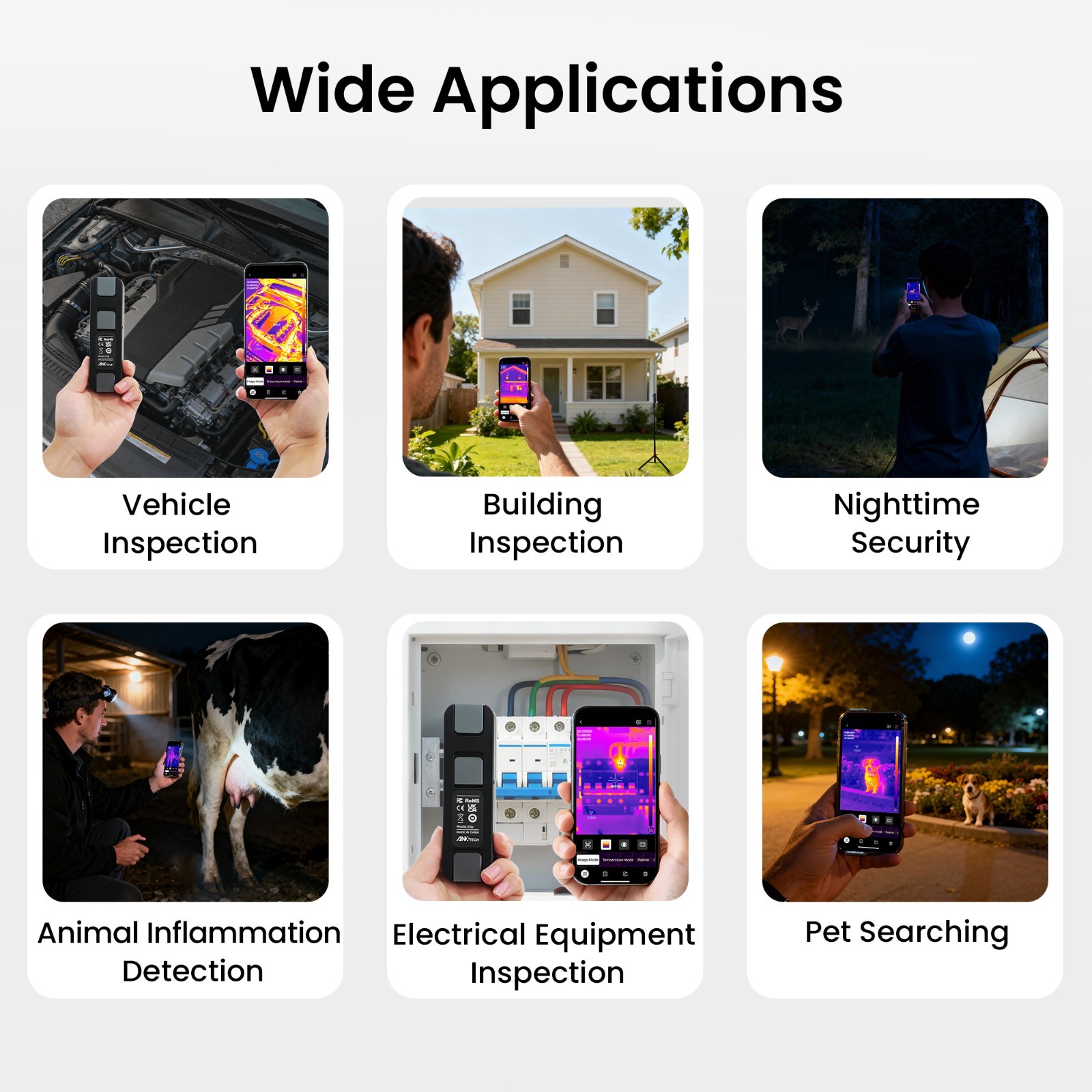 LAUREII Wireless Infrared Thermal Imager Camera TISR 512×384 Android & iOS Gift