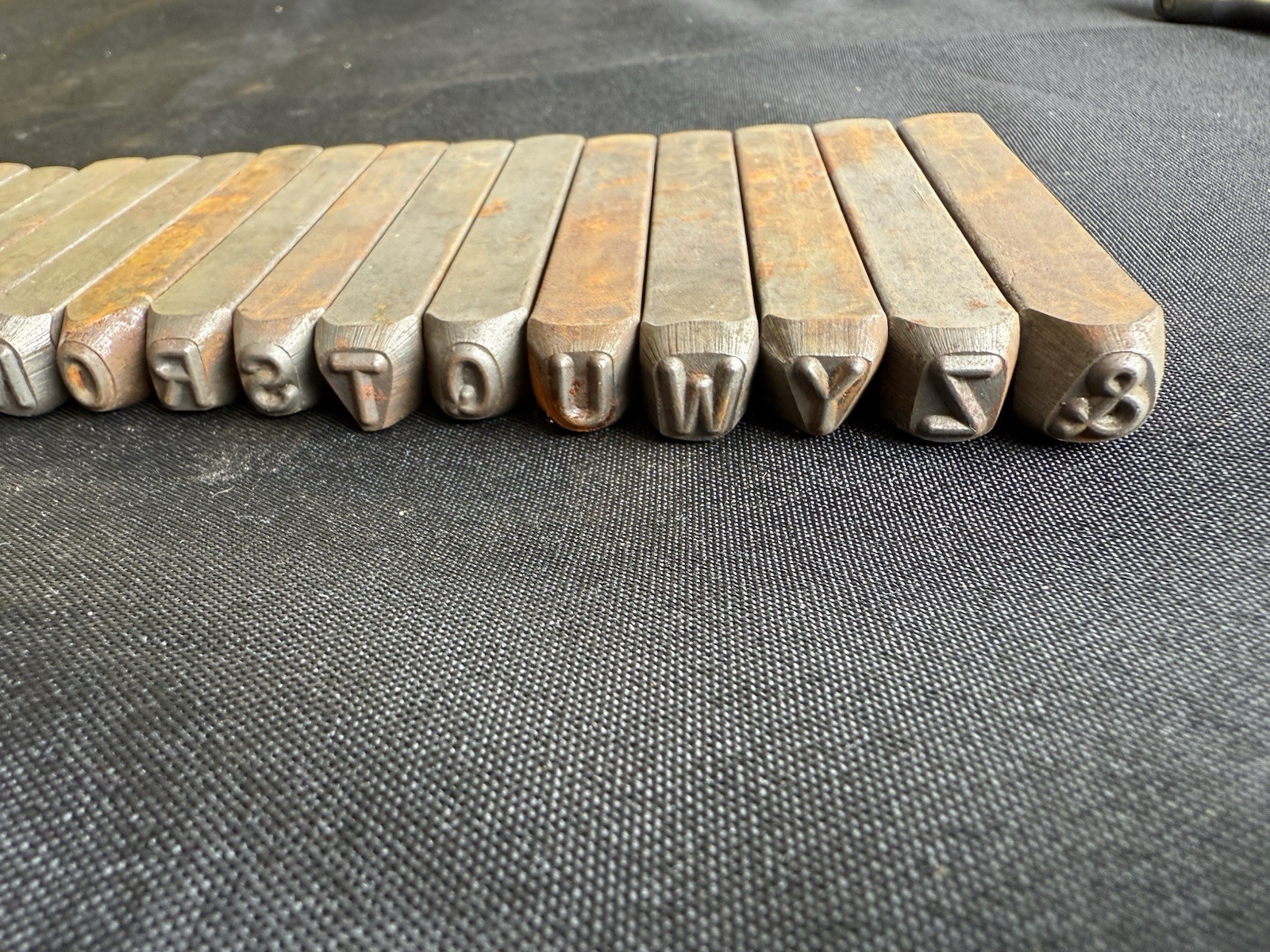 Mark Rite 1/4″ Letters Alphabet Dies Punches Stamps Metal Wood Set See Desc