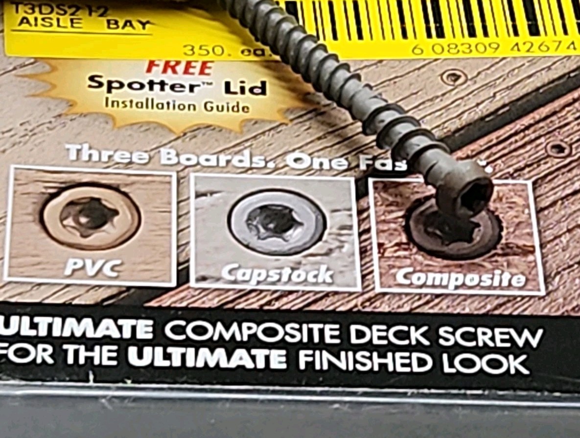 FastenMaster TrapEase 3 2-1/2 in. Torx Composite Head SPICED RUM/COASTAL 325pcs
