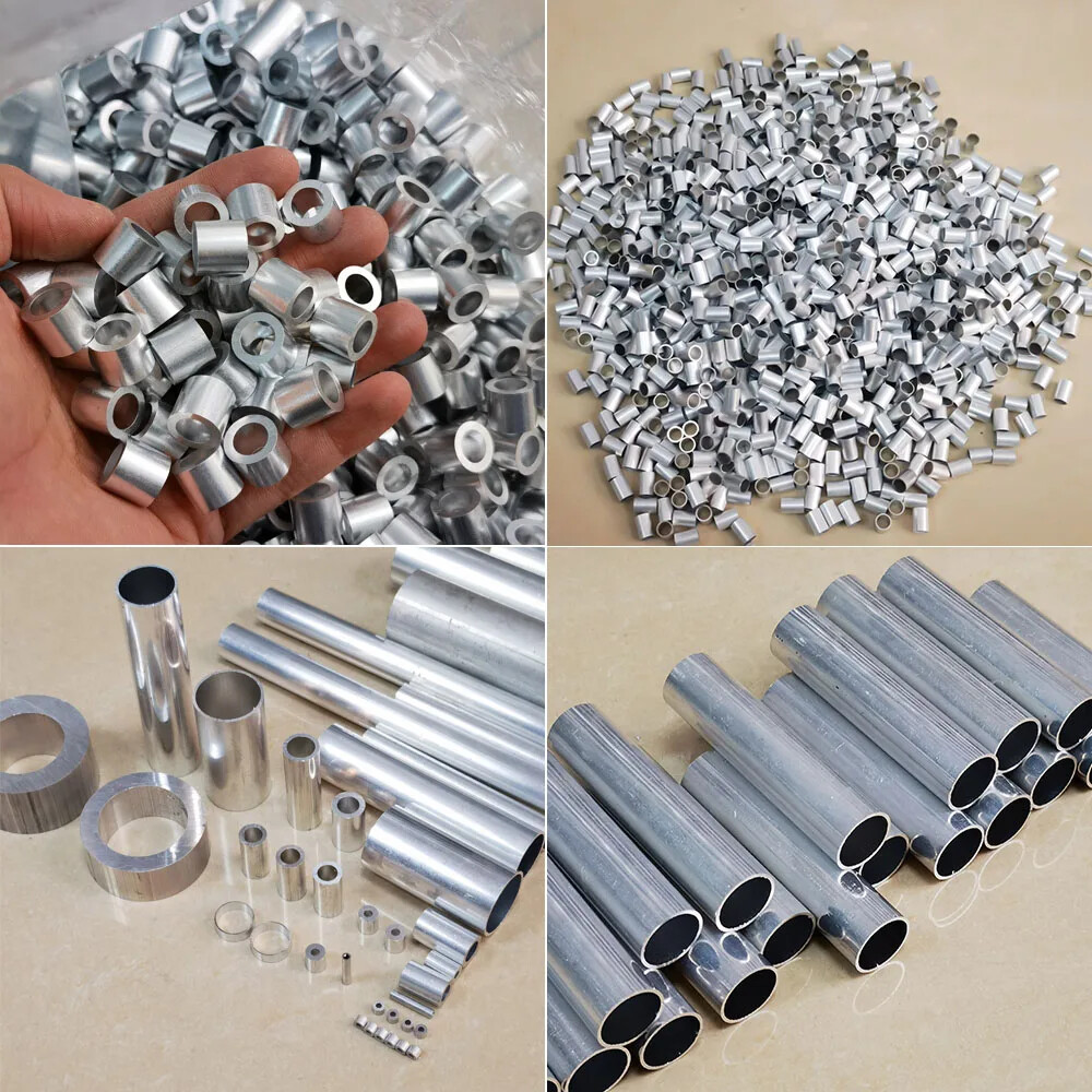 5000pcs Aluminum Tube Cutting OD 3-6mm Wall Thickness 0.25-0.5mm Long 2-6.5mm