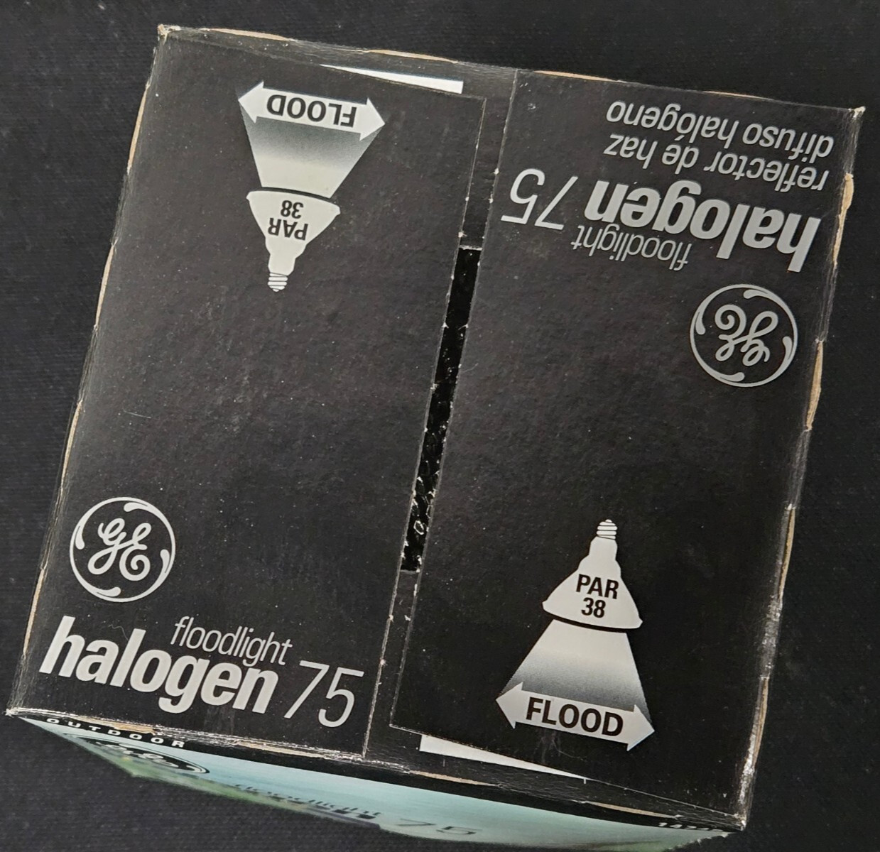 GE 14748 Halogen 75Watt 75w Par 38 1050 Lumens Outdoor Floodlight 2500Hrs