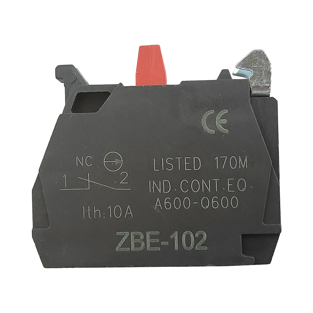10PCS ZBE-102 Single contact block silver alloy screw clamp terminal 1NC ZBE102
