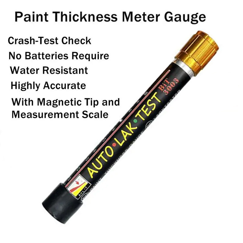 Car Paint Test Thickness Tester Meter Gauge Auto Paint Crash Check Magnetic 1PC
