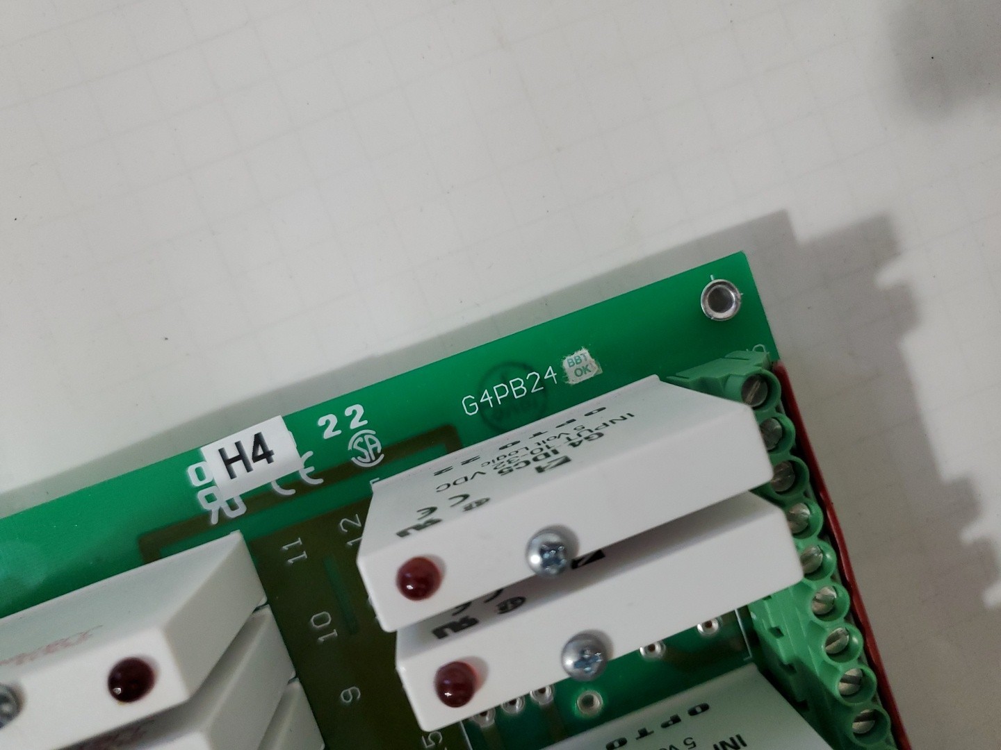 3pcs. OPTO 22 G4PB24 I/O Module PLC Rack Board w/ Cables *READ*