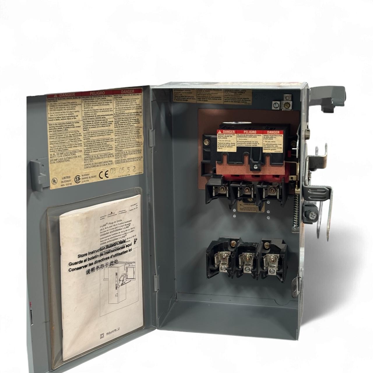 Square D PQ3603G I-line Fusible Busway Plug 30A 600V 3-Pole