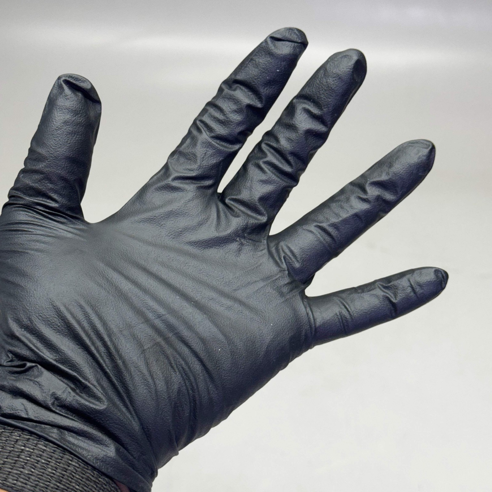 RAVEN (200 Gloves) Powder Free Nitrile Examination Gloves L Black 66518