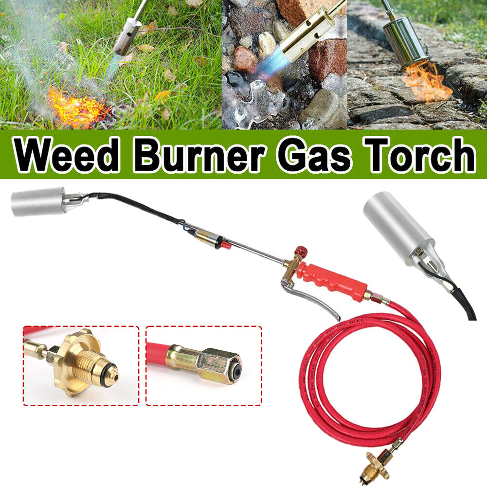 Portable Propane Weed Torch Fire Starter Ice Melter Burner Kit with 79″ Hose