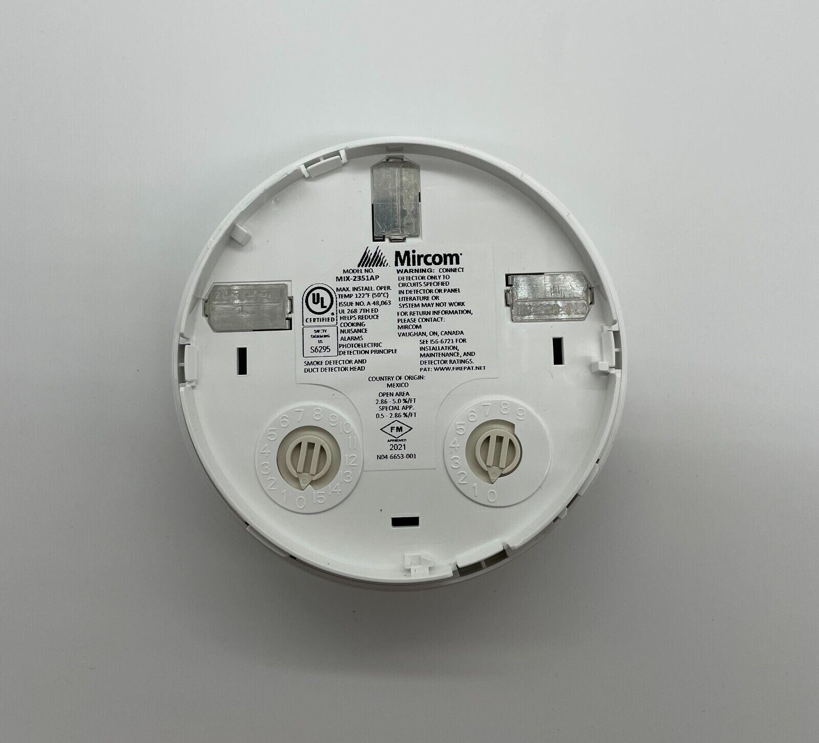 Mircom MIX-2351AP Addressable Smoke Detector