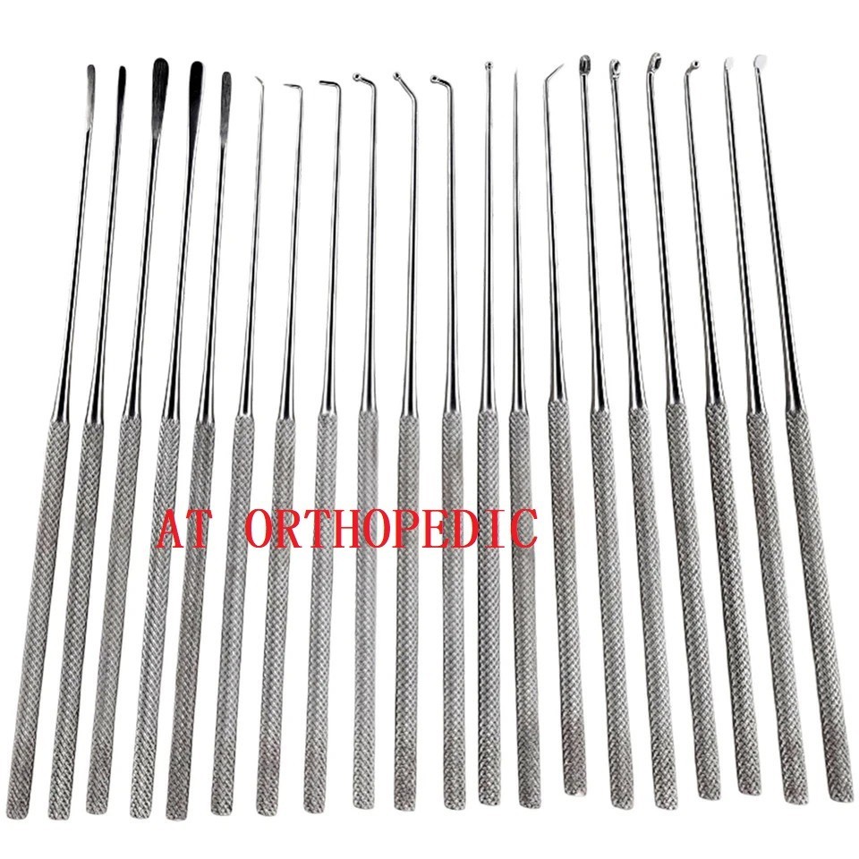 Rhoton Micro Dissector Expanded Set 20 Pcs Neurosurgery Instruments Surgical Kit
