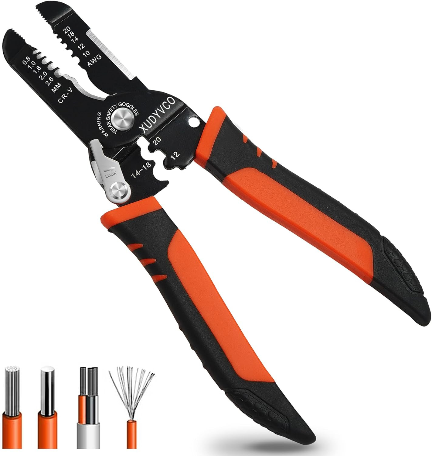 5-In-1 Wire Stripper Tool for 10-20 AWG Electric Wire | Portable 7IN Multifuncti