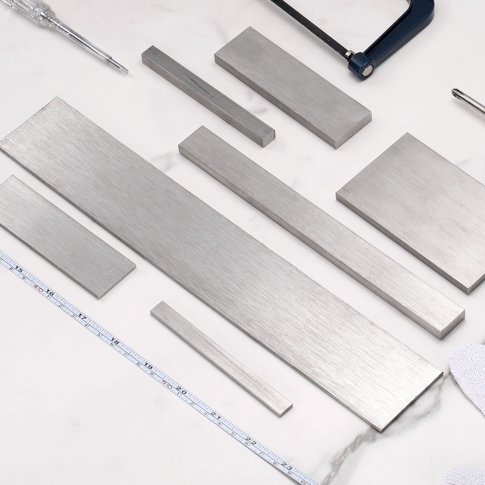 316L Stainless Steel Flat Bar 1/8″ x 2″ x 12″ Trim Strips Sheet