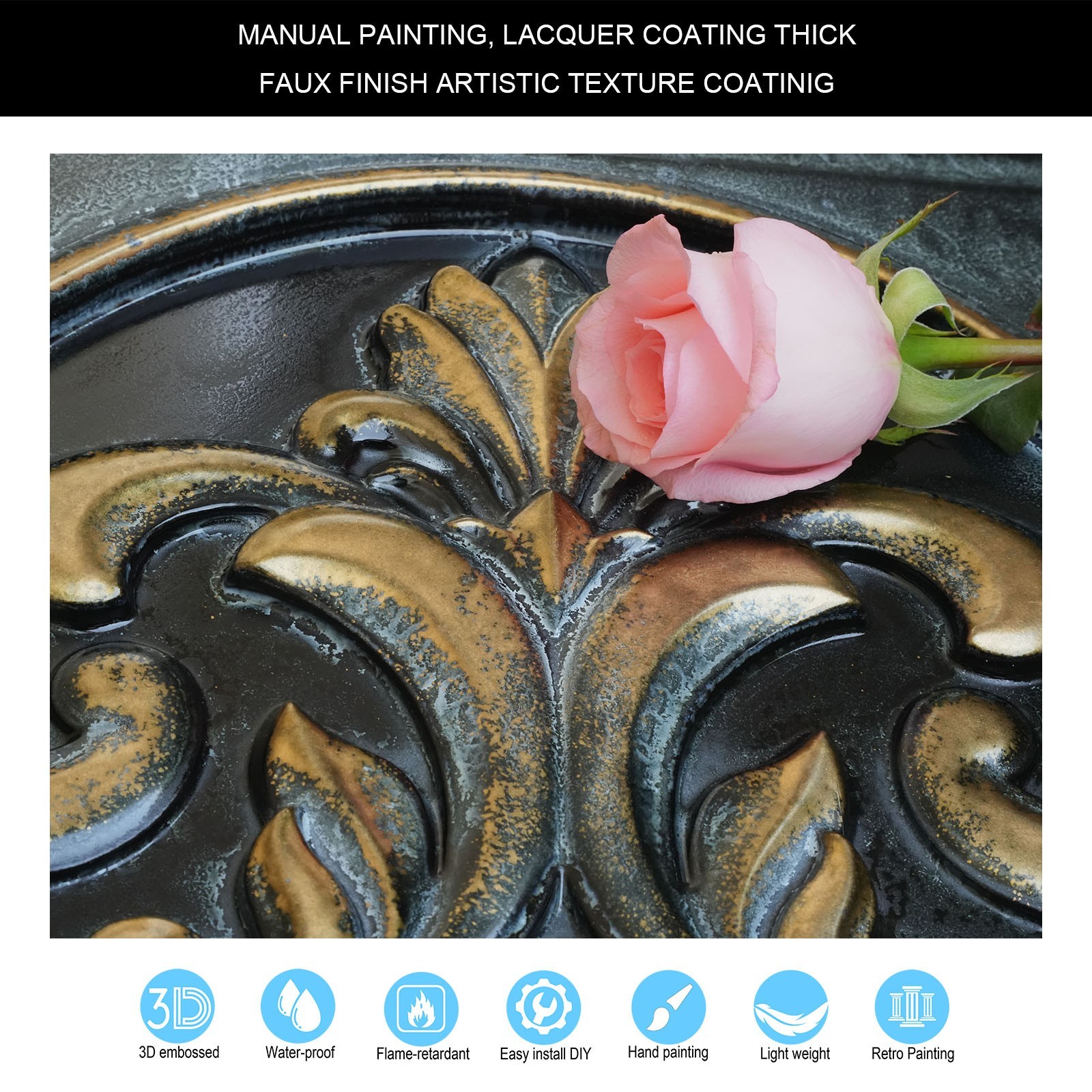 Decorative ceiling tile Emboss interior wall panel for Nightclub PL88 10Pcs