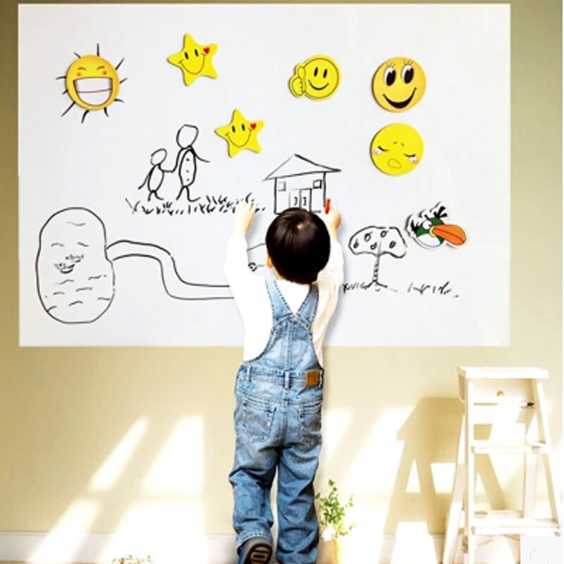 200*45cm DRY WIPE Removable Whiteboard Vinyl Wall Sticker Office Home Marker US