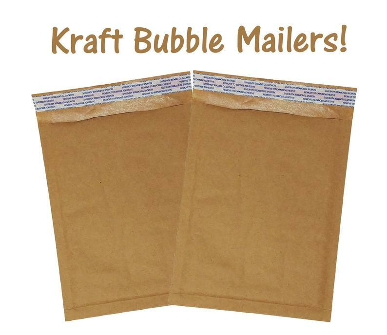 5×9″ Brown Kraft Bubble Mailers Recycled Padded Shipping Mailing Envelopes!