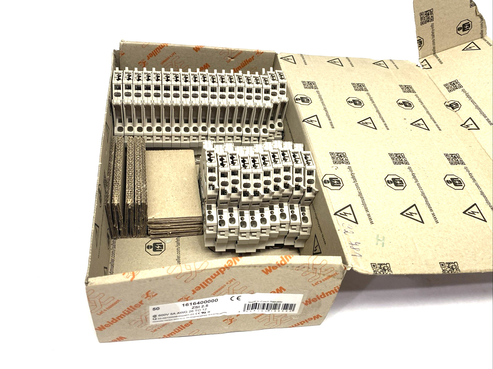 Weidmuller ZSI 2.5 Fuse Terminal Block 2.5mm² Dark Beige 1616400000 LOT OF 29