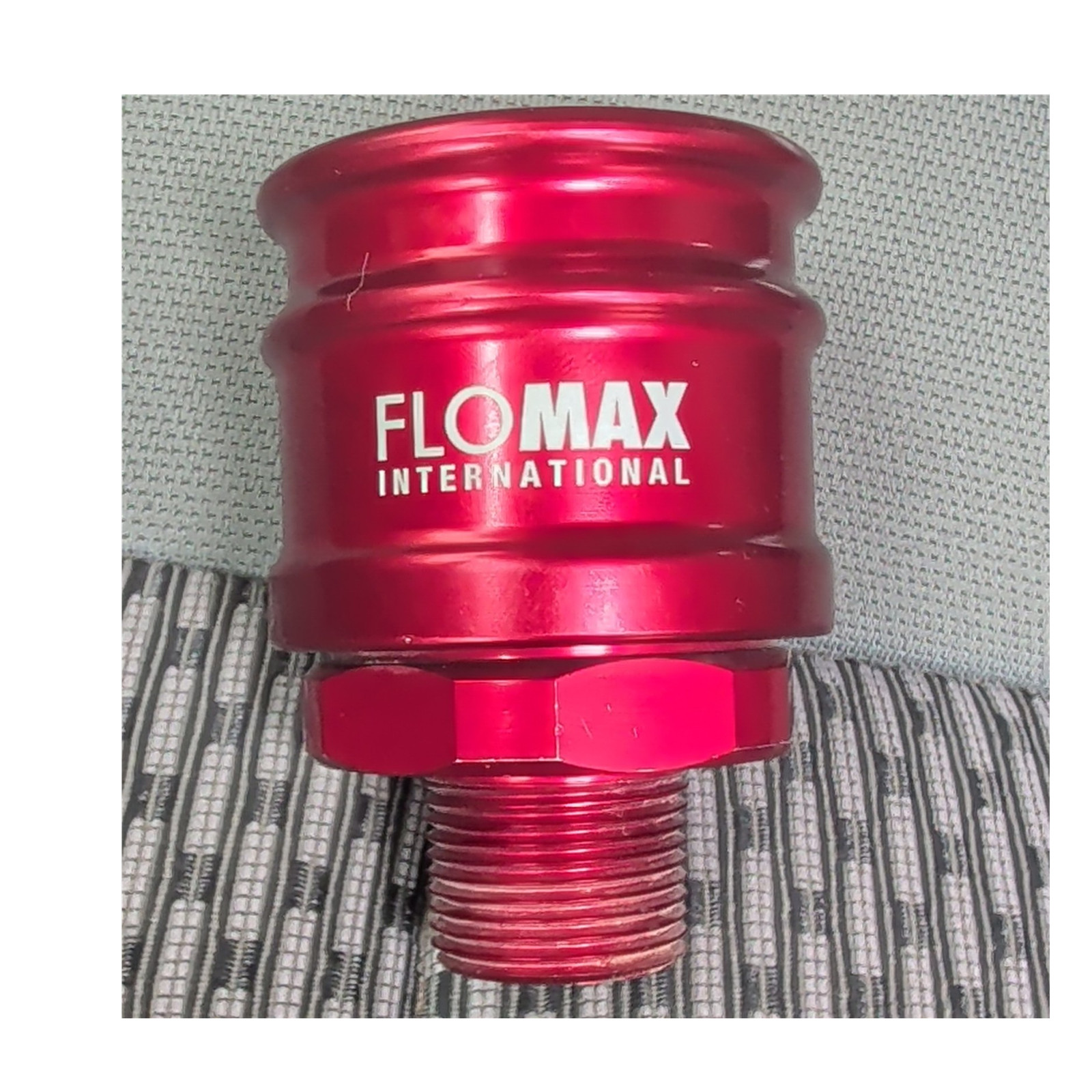 FloMAX International FLN #1 Red NPT 3/4″ Aluminum Adapter 500 PSI 50 GPM