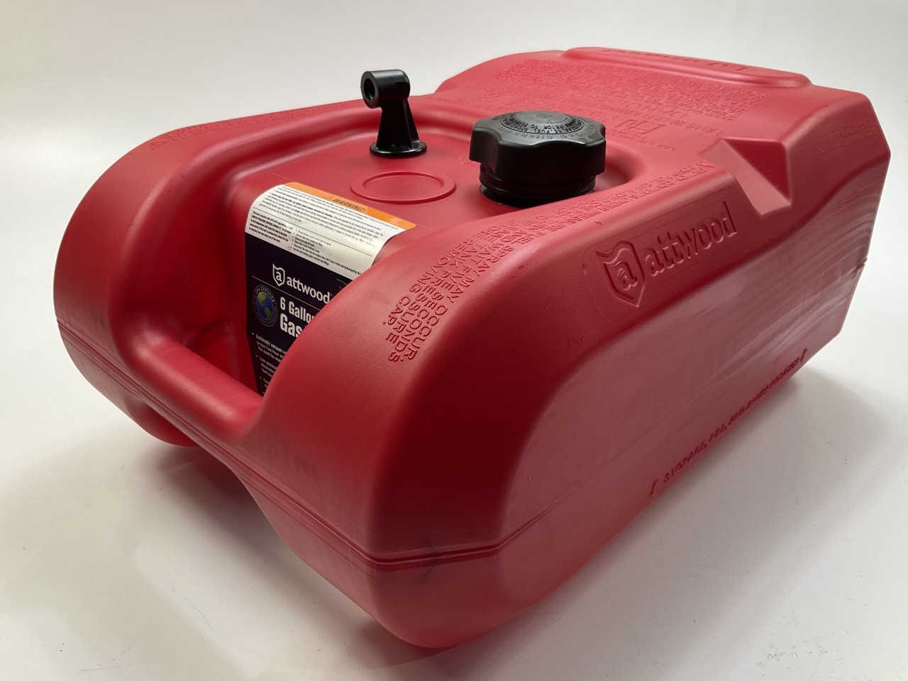Attwood 8806LP2 Portable 6 Gallon Gas Fuel Tank – Marine, Boat, Emergencies Etc
