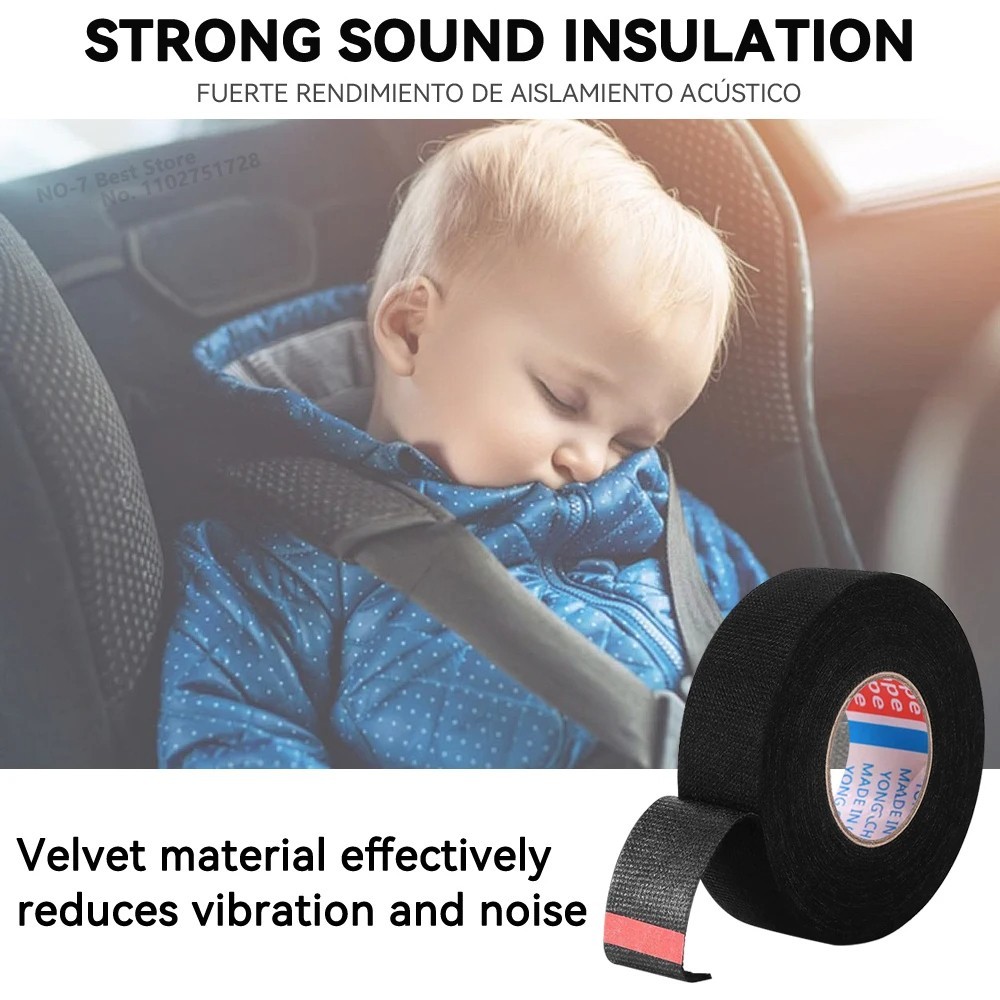 8 Rolls Cloth Tape Wire Electrical Wiring Harness Car Auto SUV truck 19mm*15m US