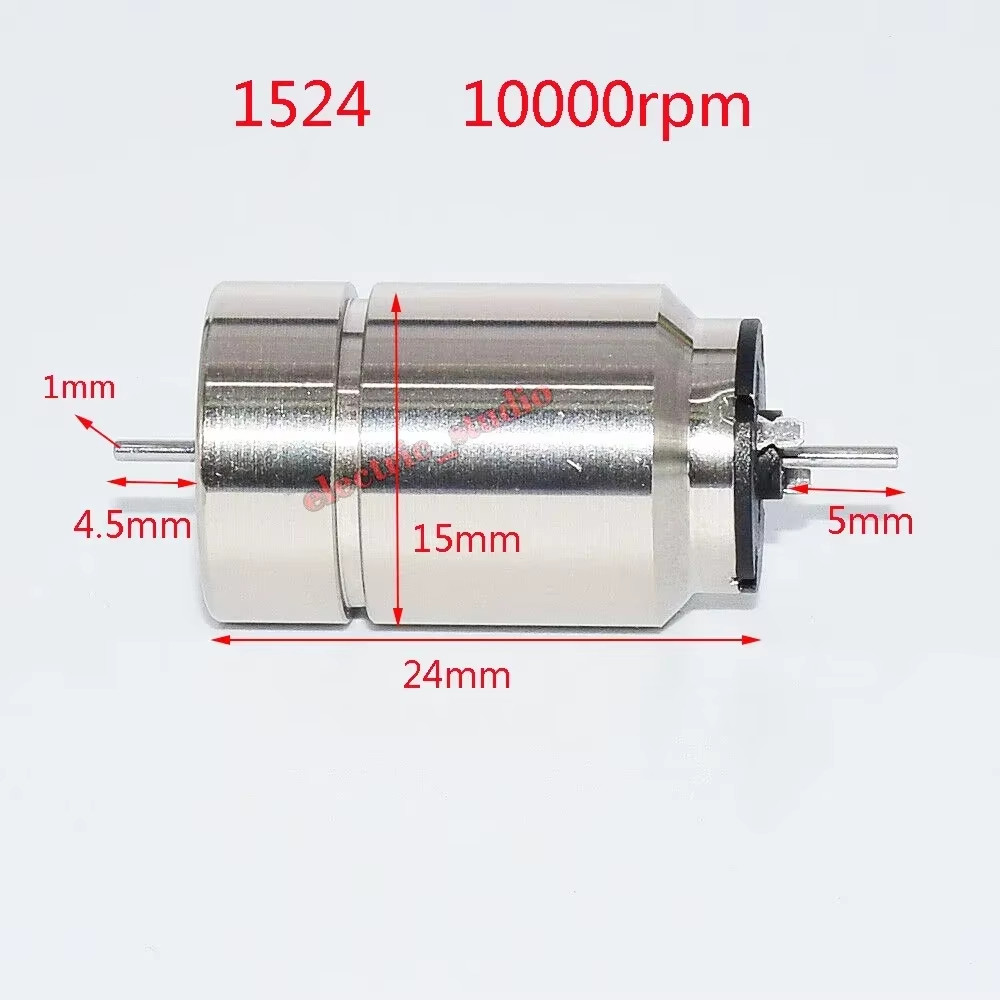 Micro 1PC 816 1015 1020 1215 1524 1725 Coreless Motor High Speed Dual-Shaft DIY