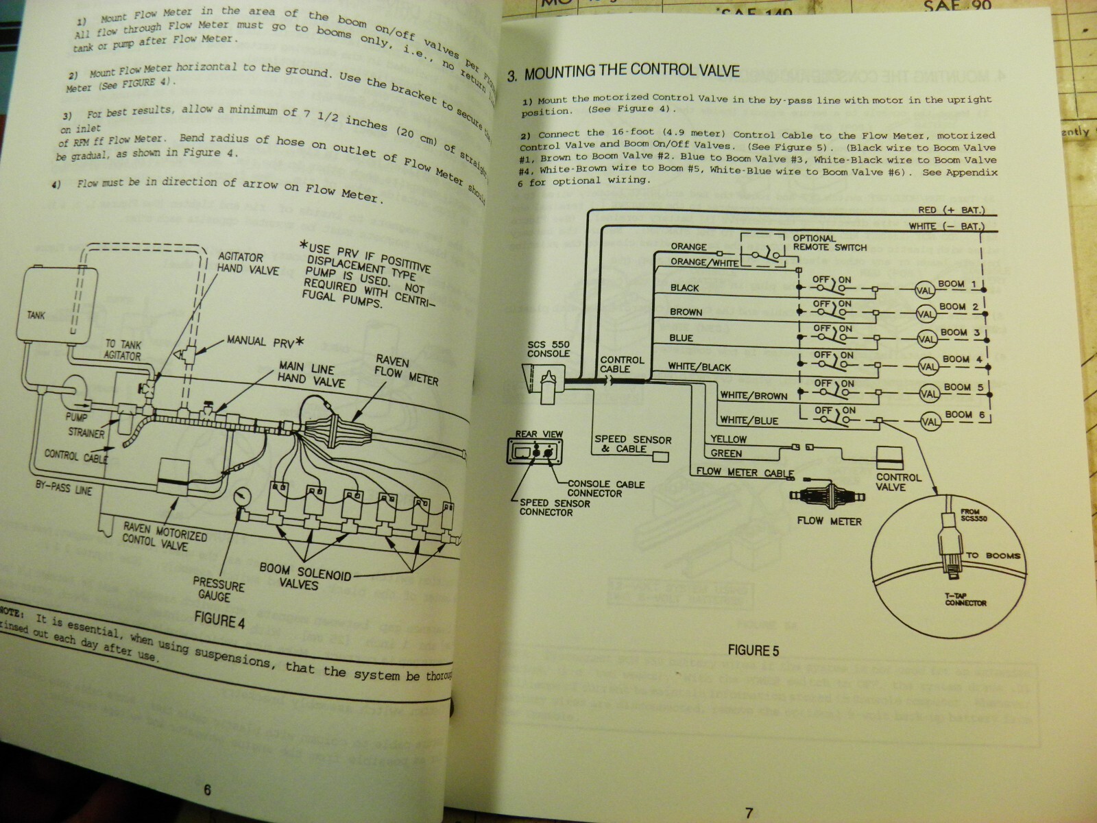 RAVEN SCS550 SCS 550 FLOW CONTROL INSTALLATION AND SERVICE MANUAL PARTS LIST