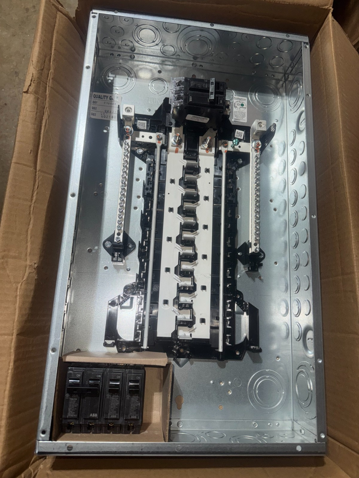 ABB 125A 24 Space 48 Circuit Main Breaker Indoor PON Load Center Kit, PAM2412PA
