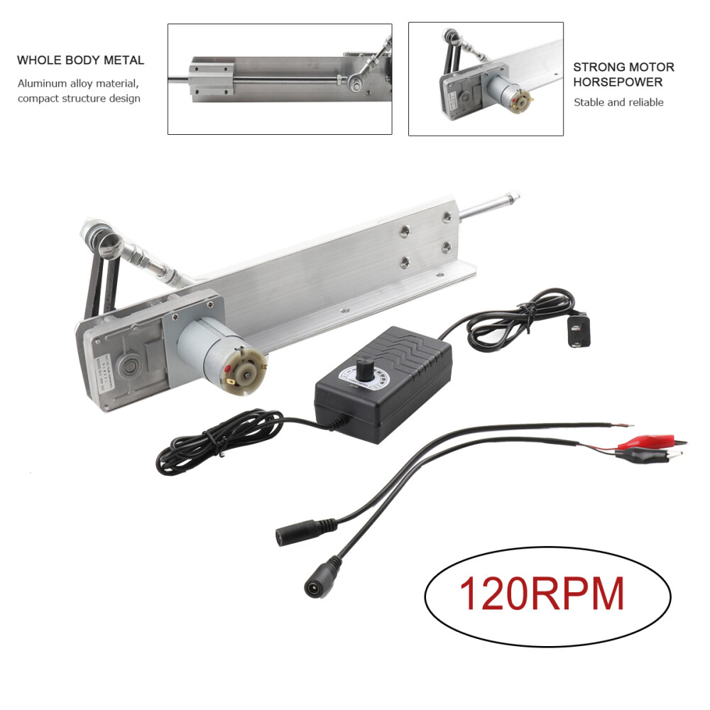 24V Reciprocating Motor Cycling Electric Linear Motion Actuator 150mm/6in Stroke