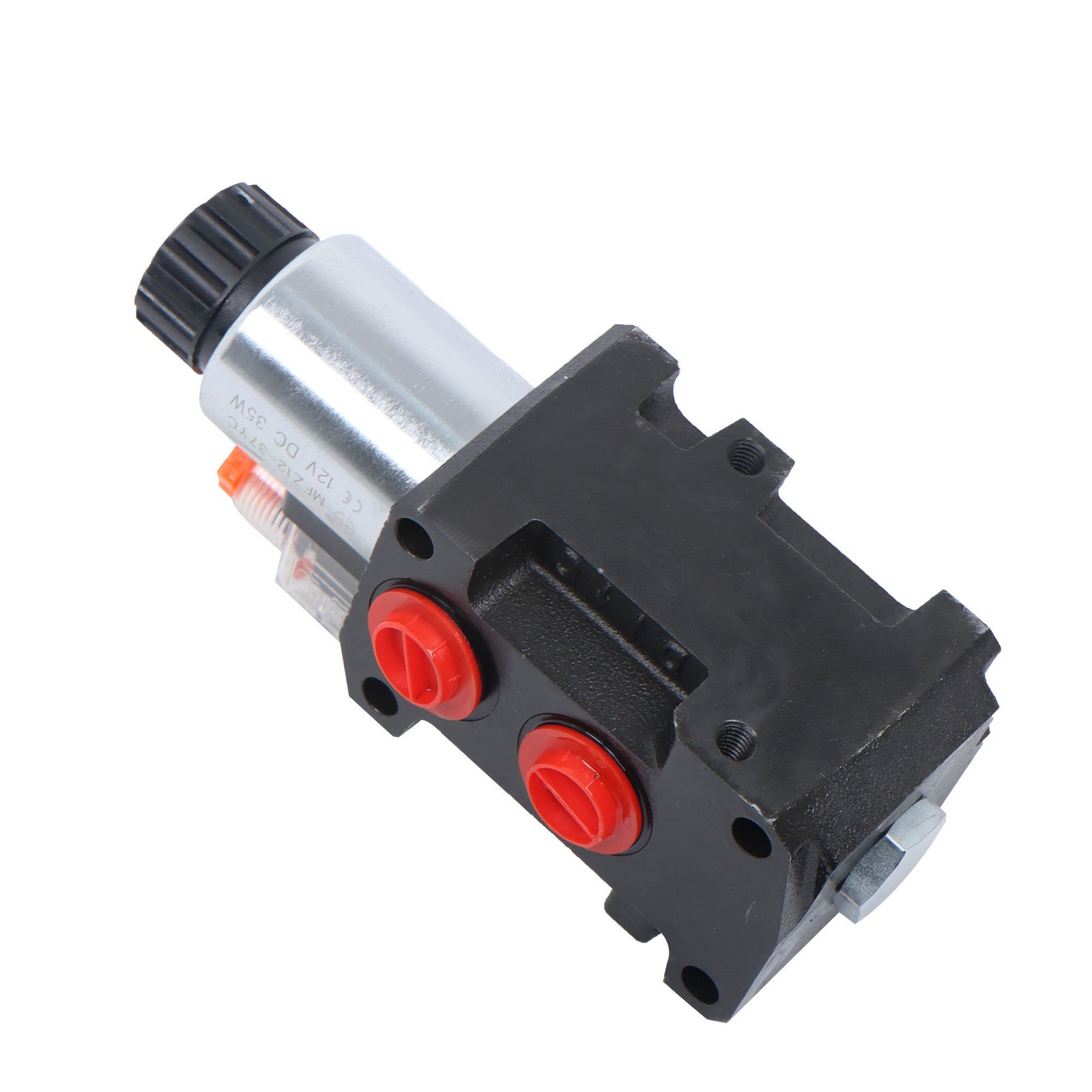 #10 SAE 6 Port 12V DC Hydraulic Solenoid Selector Diverter Valve 3Plug 13 GPM