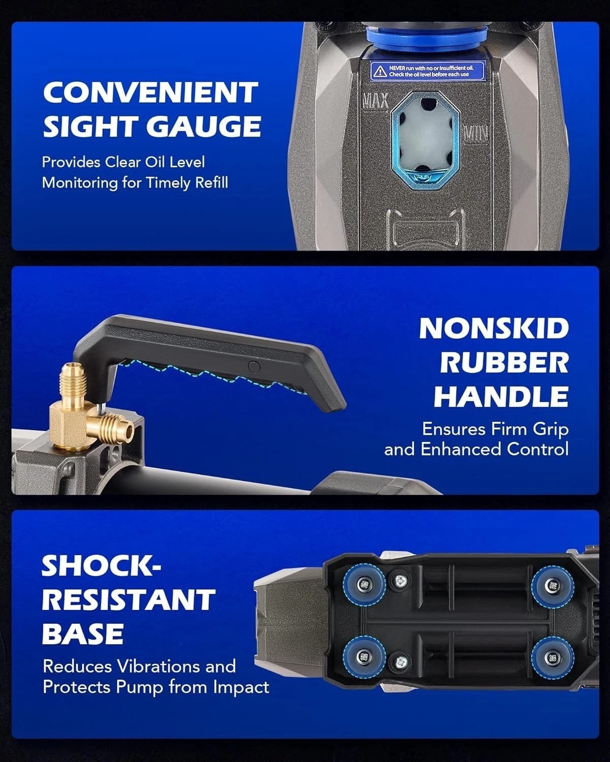Lightweight Cordless HVAC Vacuum Pump: 70-Min Operation for On-the-Go Services
