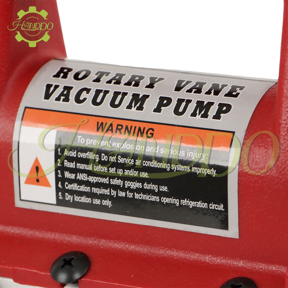 4CFM Air Vacuum Pump Rotary Vane HVAC A/C Refrigeration Kit Gauge 1/3HP