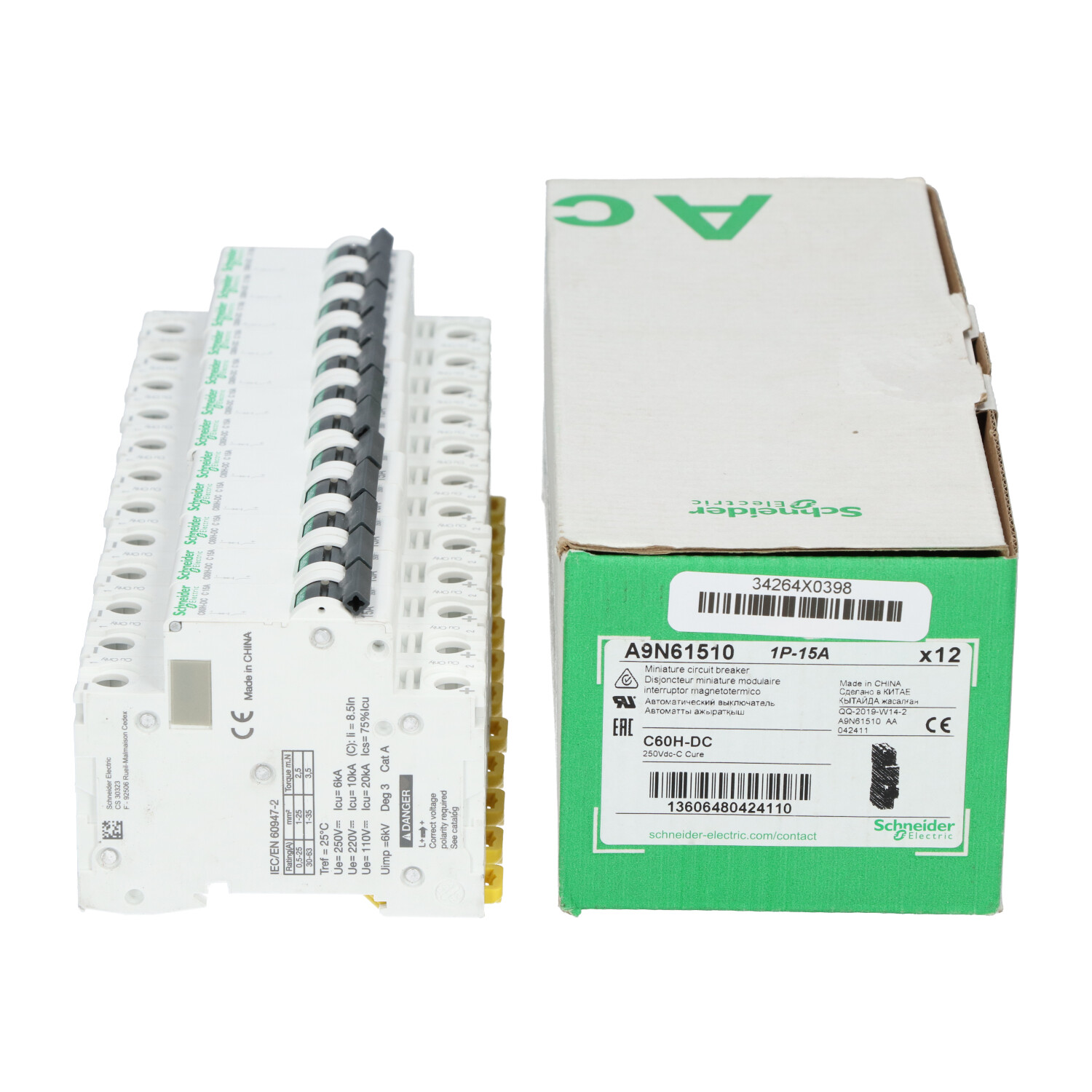 Schneider Electric A9N61510 Miniature Circuit Breaker New NFP (12pcs)