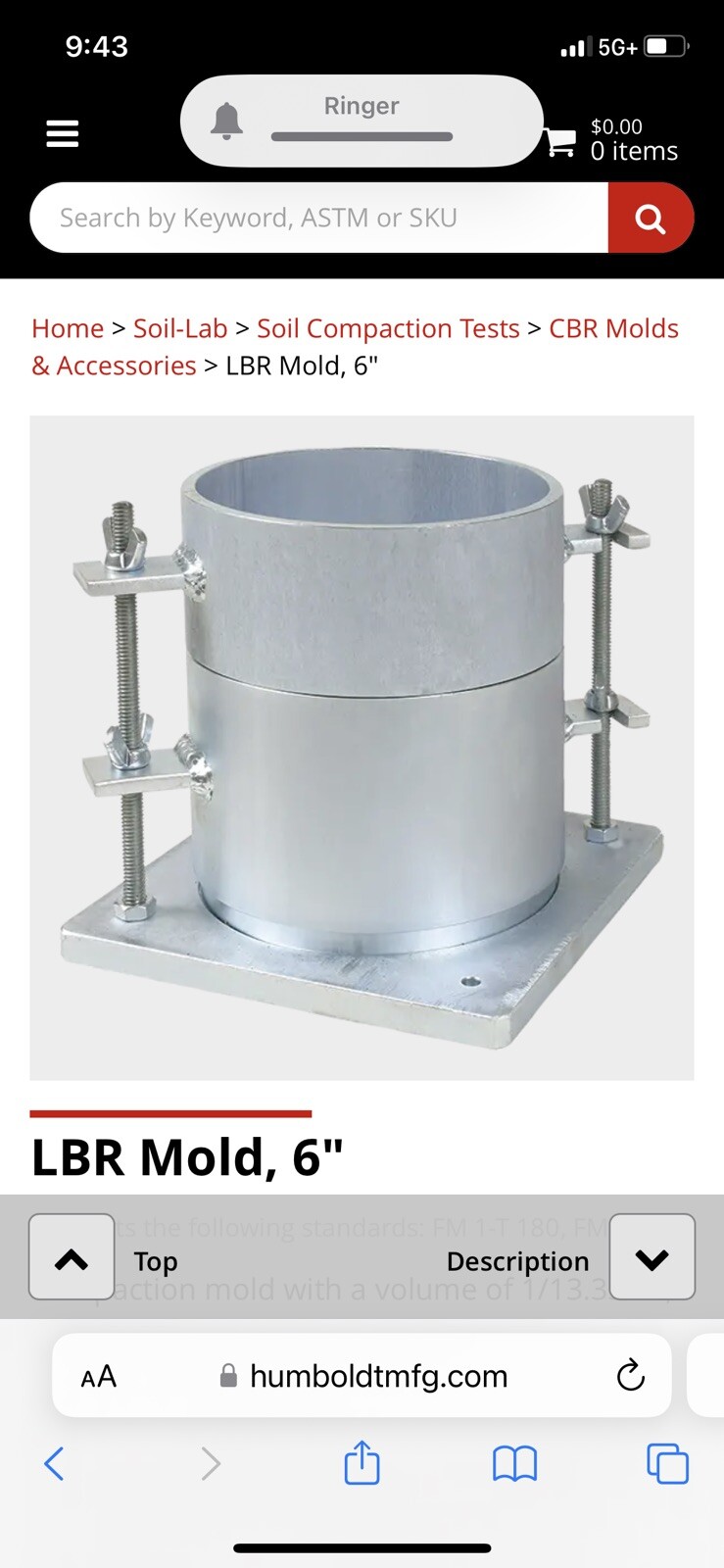 Compaction Mold LBR Product Is Not Humboldt Product Pic Purpose Only