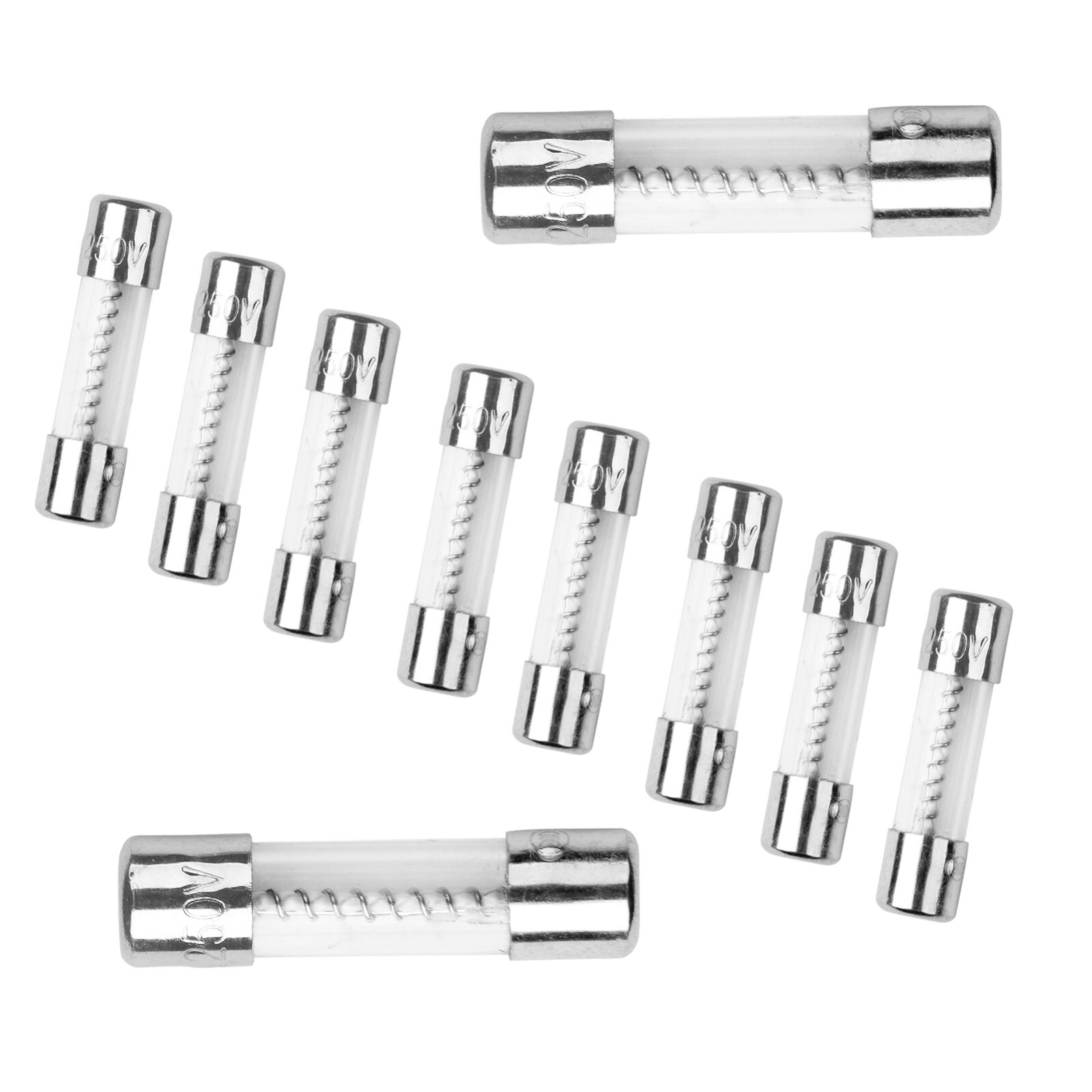 5Pcs 6.3A 250V SLOW Blow GLASS Fuse 5X20mm T6.3AL250V T6.3AL Time-Delay Fuse