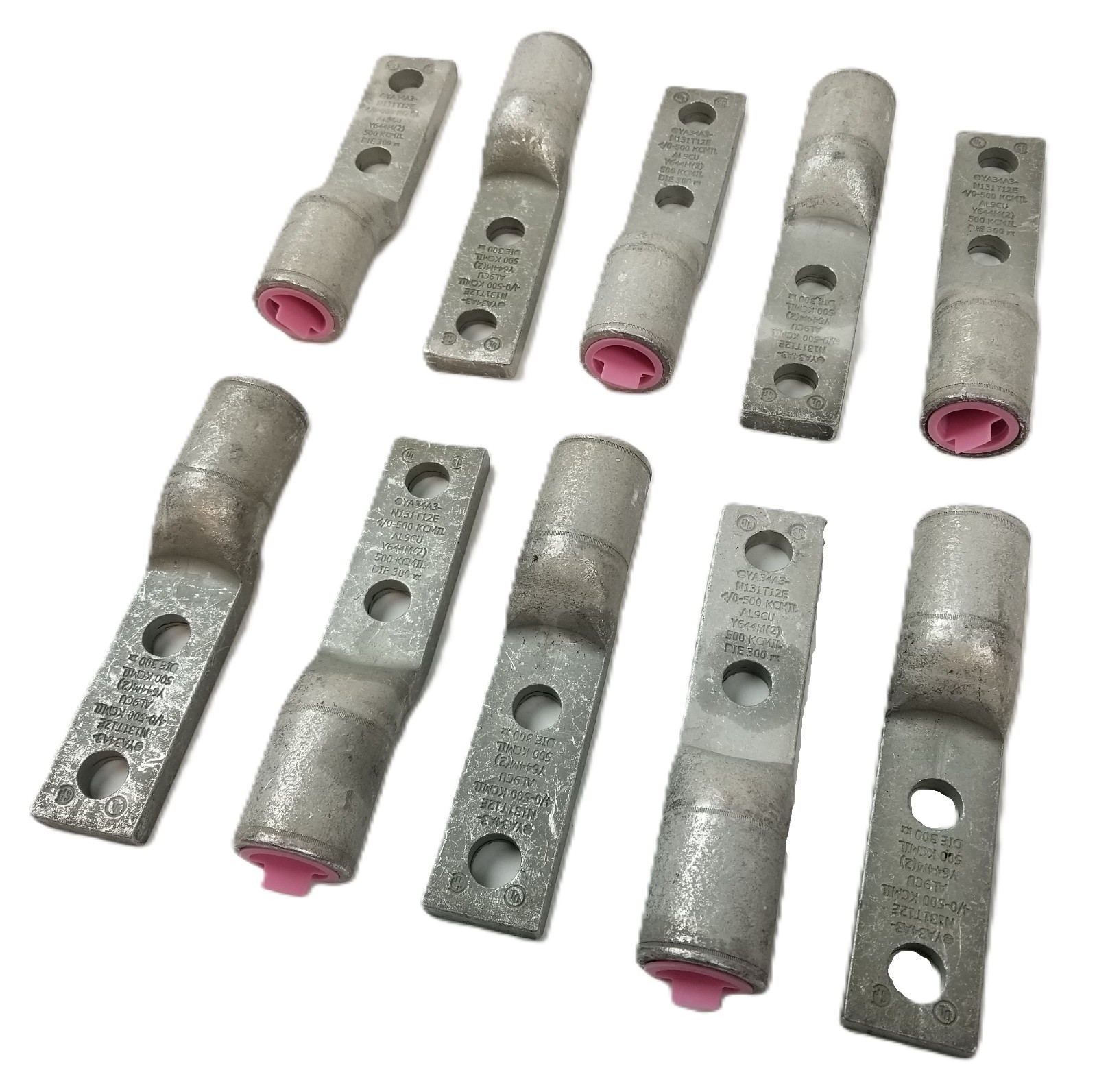 10 BURNDY YA34A3N131T12E 2Hole Lug Compression Connector Straight 750 KCMIL NEW