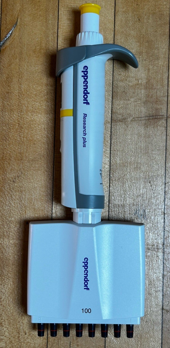 Eppendorf 8-Channel Pipette 10–100 µL – Multichannel – Tested Excellent