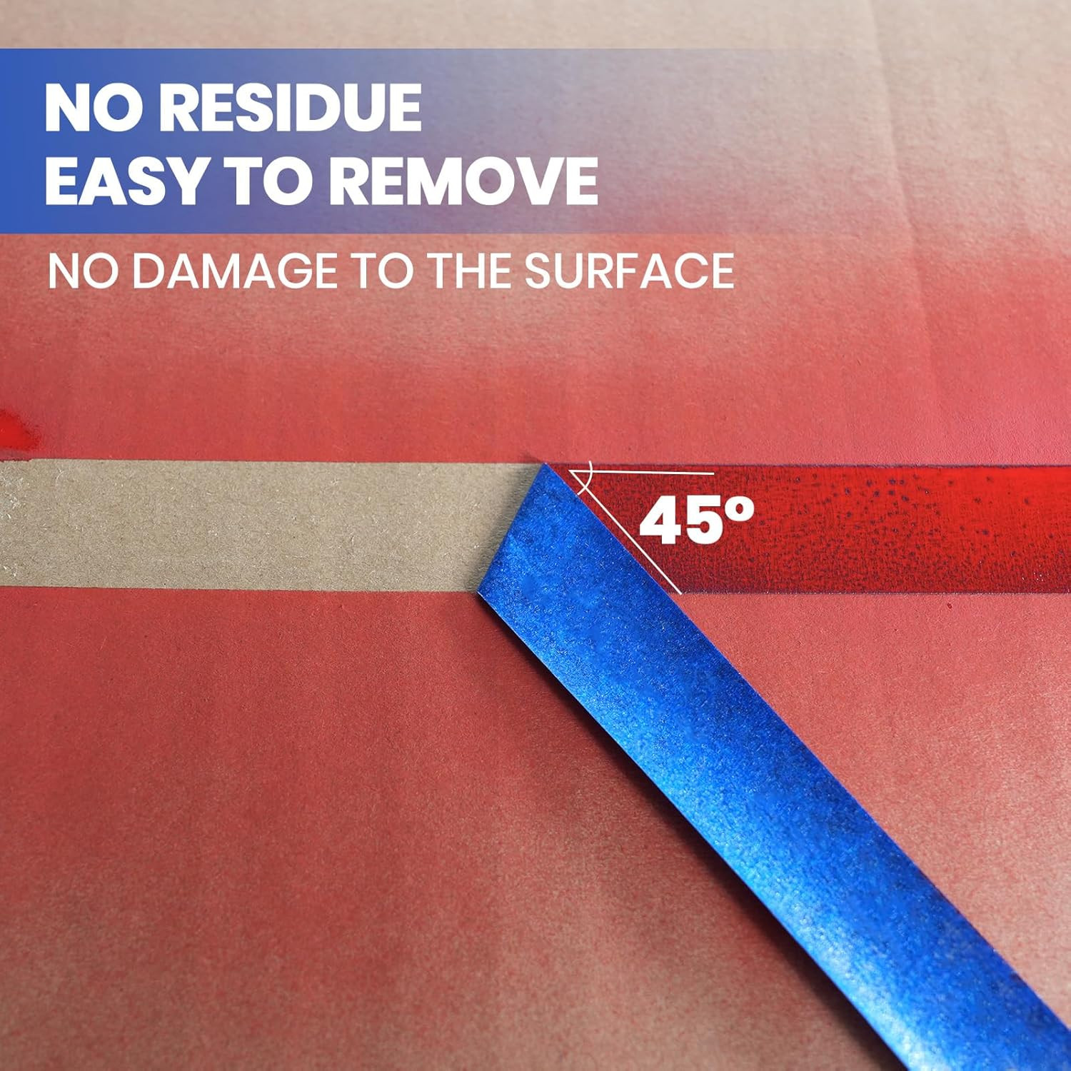 ADHES Blue Painters Tape Blue Tape Painting Tape for Walls,Uv Anti,14 Days Clean